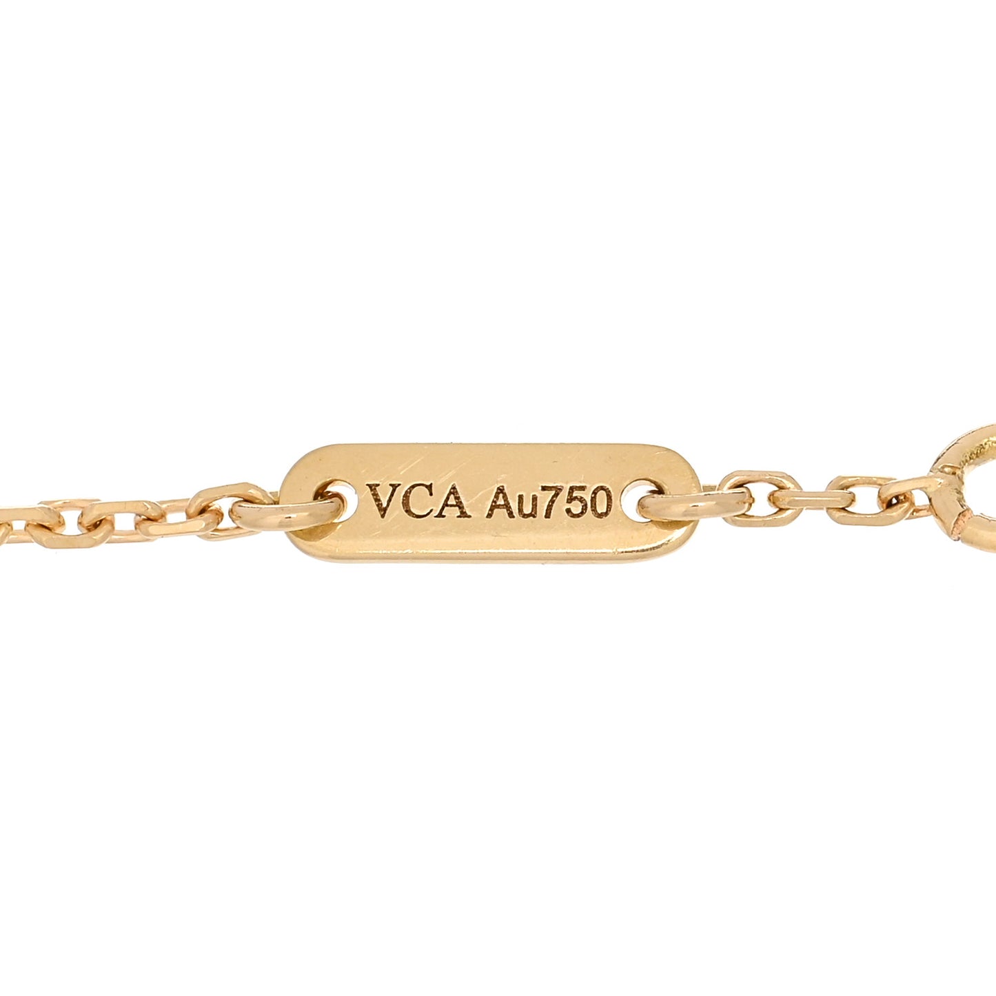 18K Yellow Gold Mother of Pearl Sweet Alhambra Bracelet