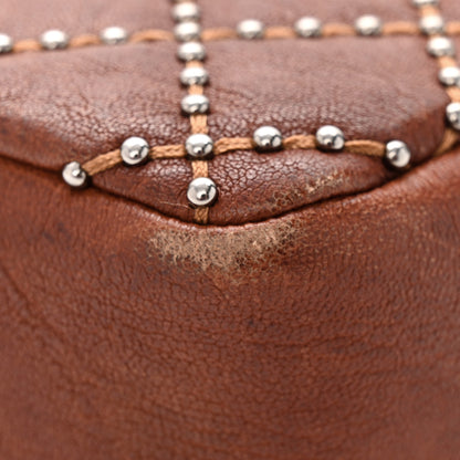 Chanel Crumpled Lambskin Studded Paris Dallas Flap Bag Brown 12 of 18