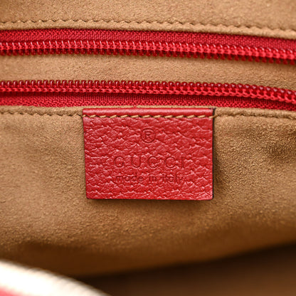 Gucci GG Supreme Monogram Tian Web Camera Bag Beige Multicolor Red 6 of 14