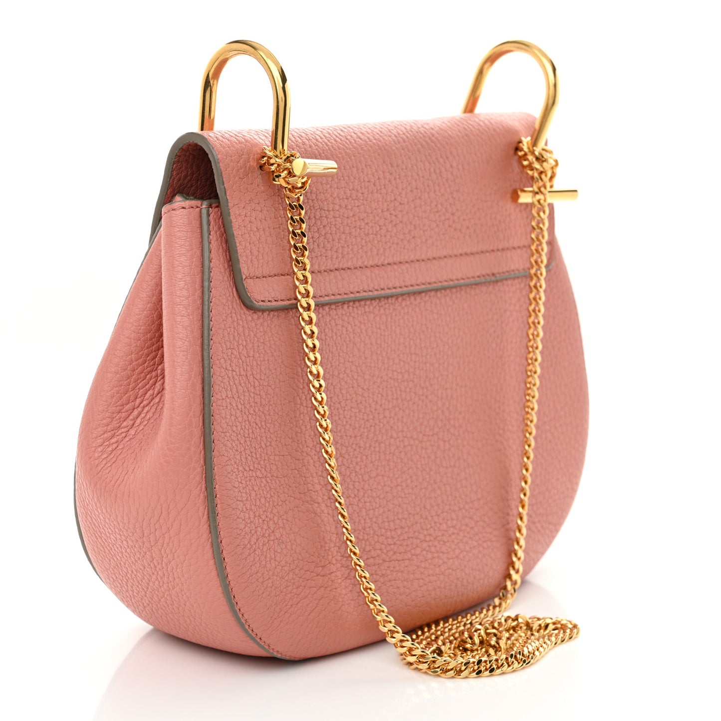 Grained Lambskin Drew Shoulder Bag Misty Rose