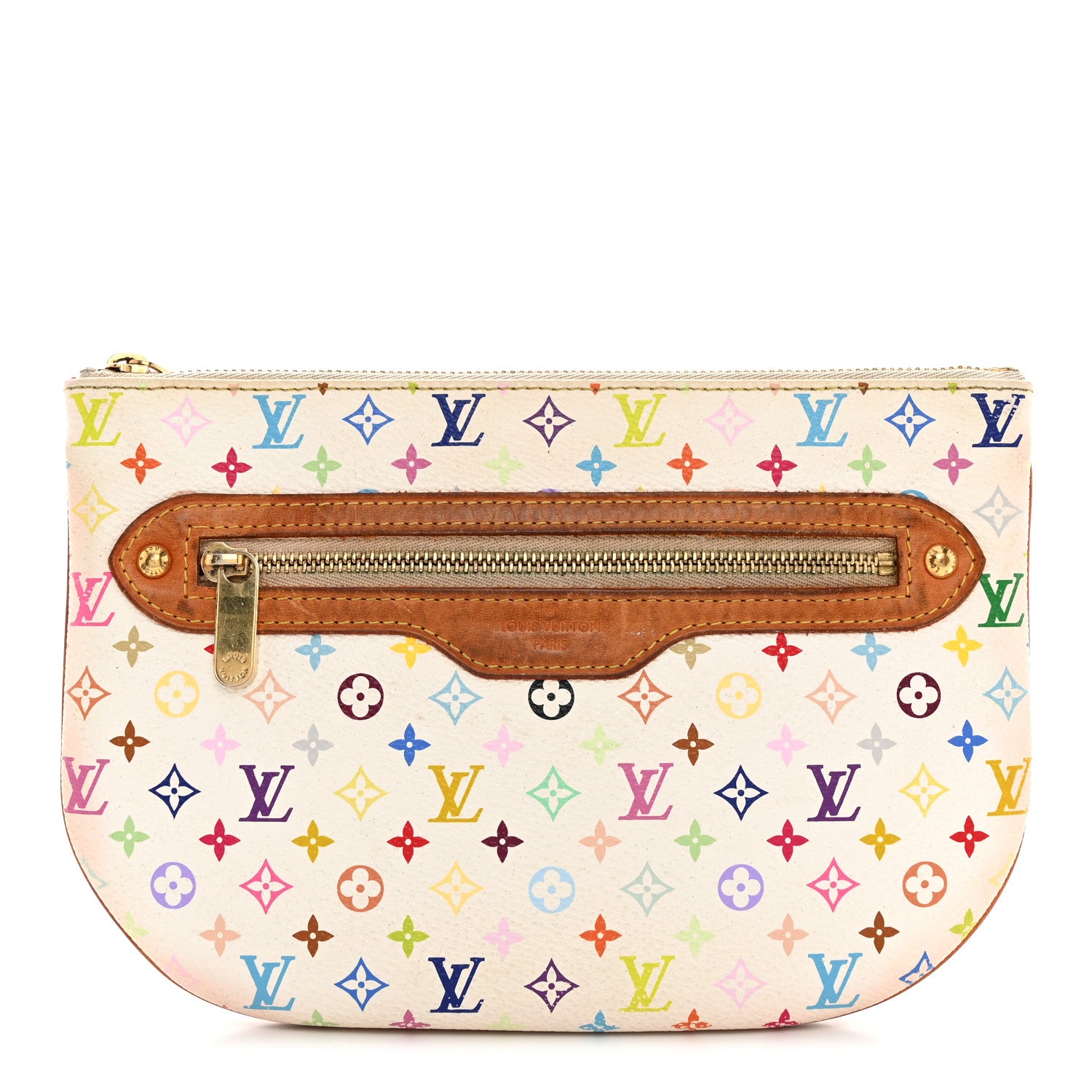 Louis Vuitton Monogram Multicolor Pochette Plate GM White 1 of 7