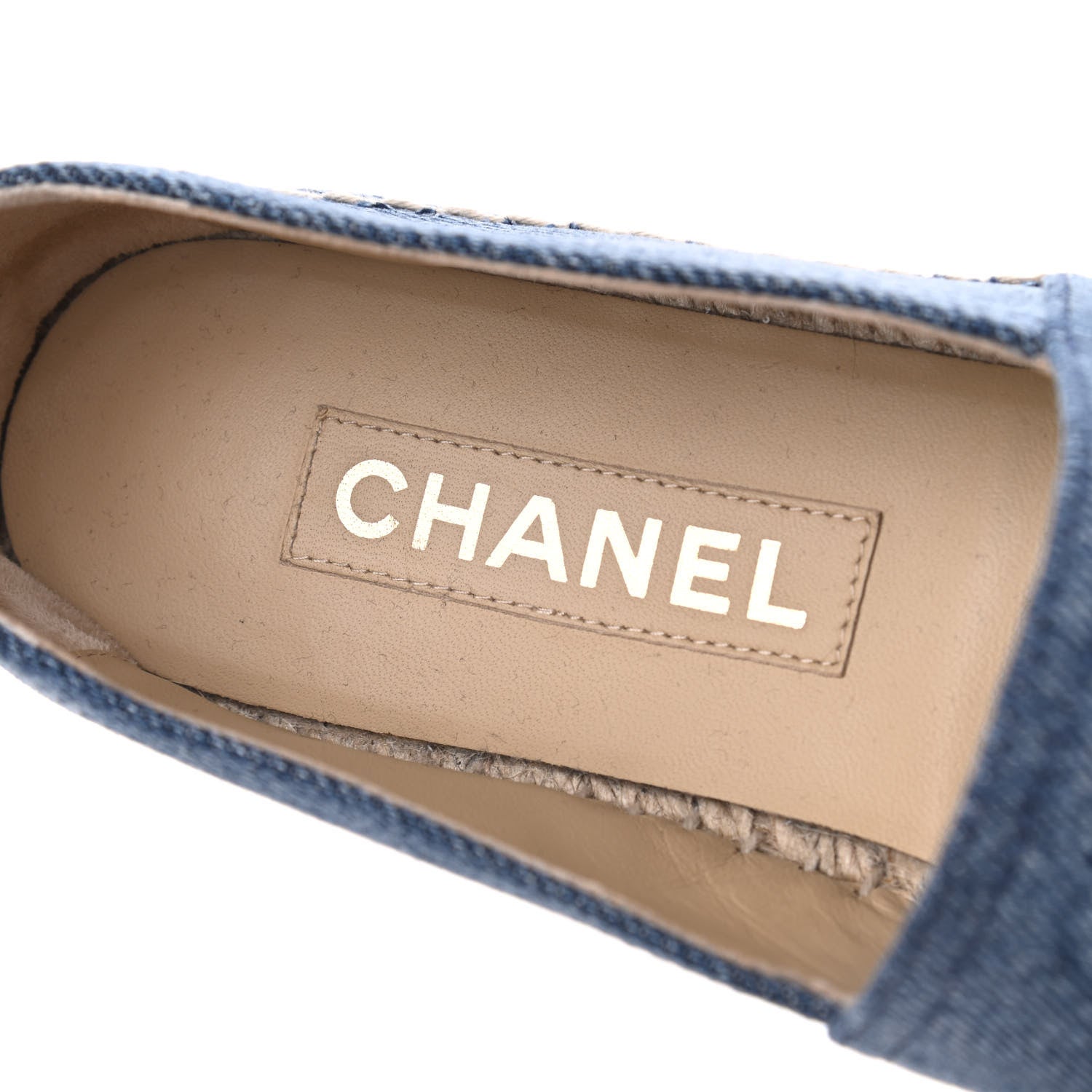 Chanel Denim CC Espadrilles 39 Blue Black 6 of 10