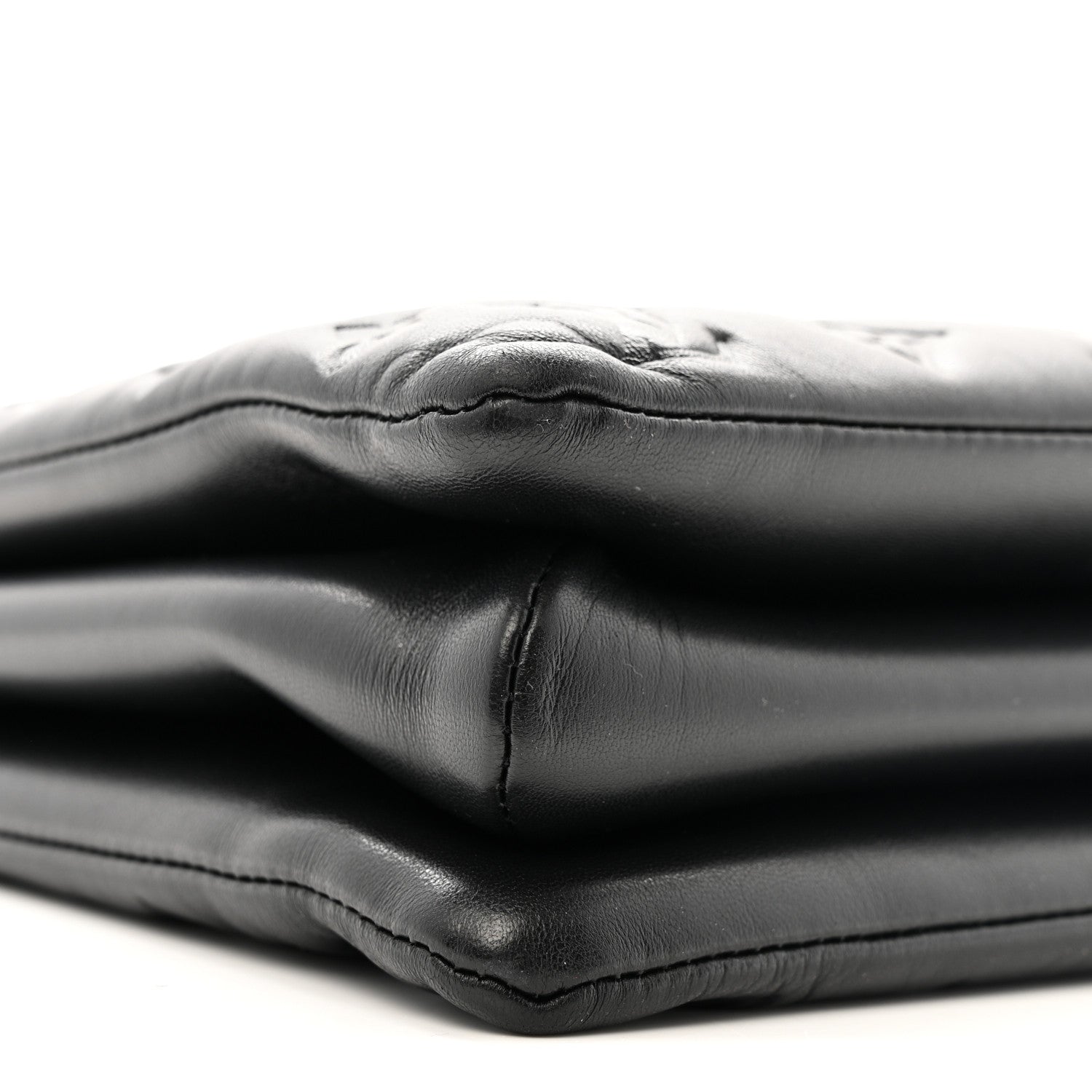 Louis Vuitton Lambskin Embossed Monogram Coussin MM Black 10 of 19