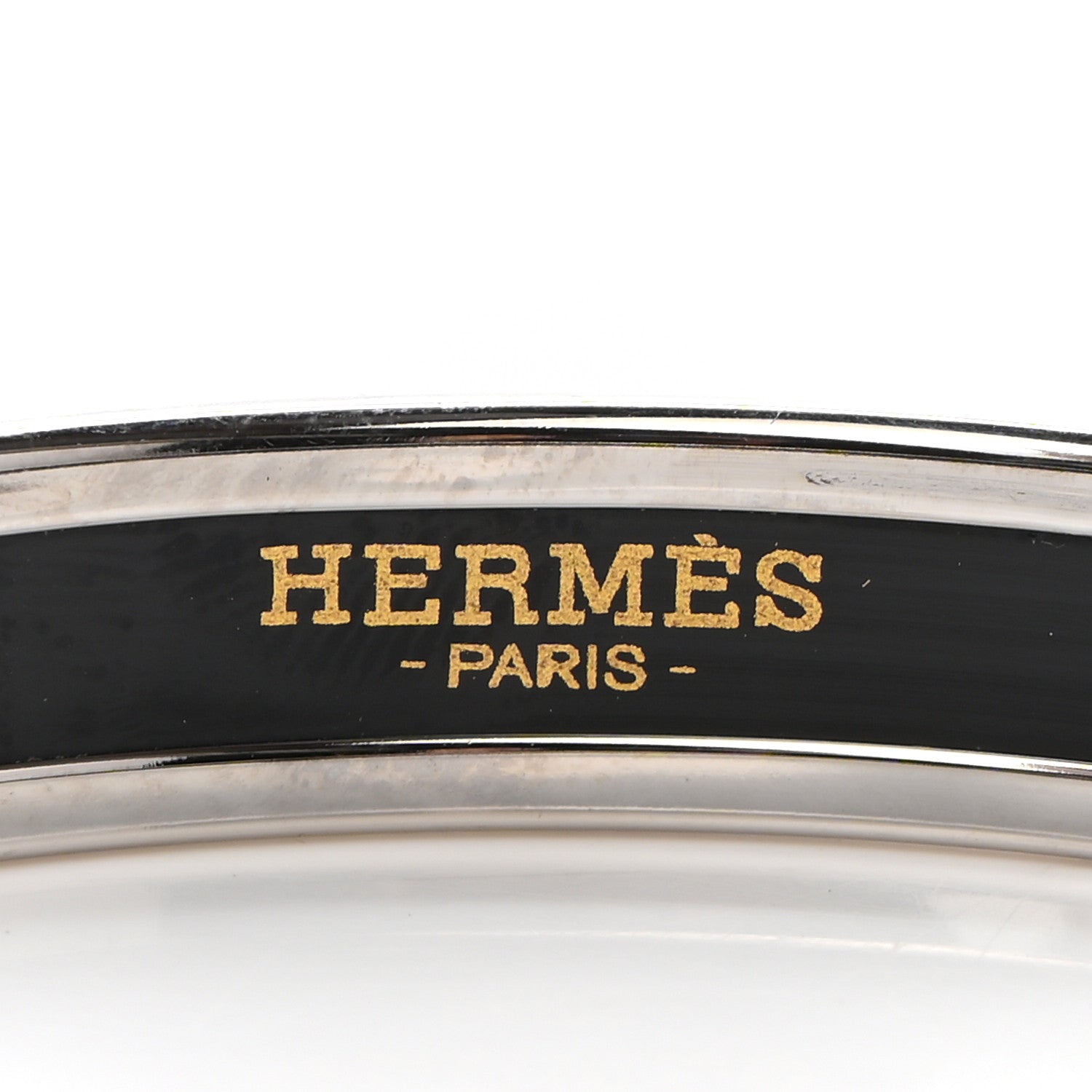 Hermes Enamel Printed Narrow La Marche de Savana Bracelet 65 Romantique 4 of 5