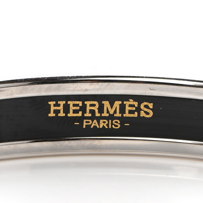 Hermes Enamel Printed Narrow La Marche de Savana Bracelet 65 Romantique 4 of 5
