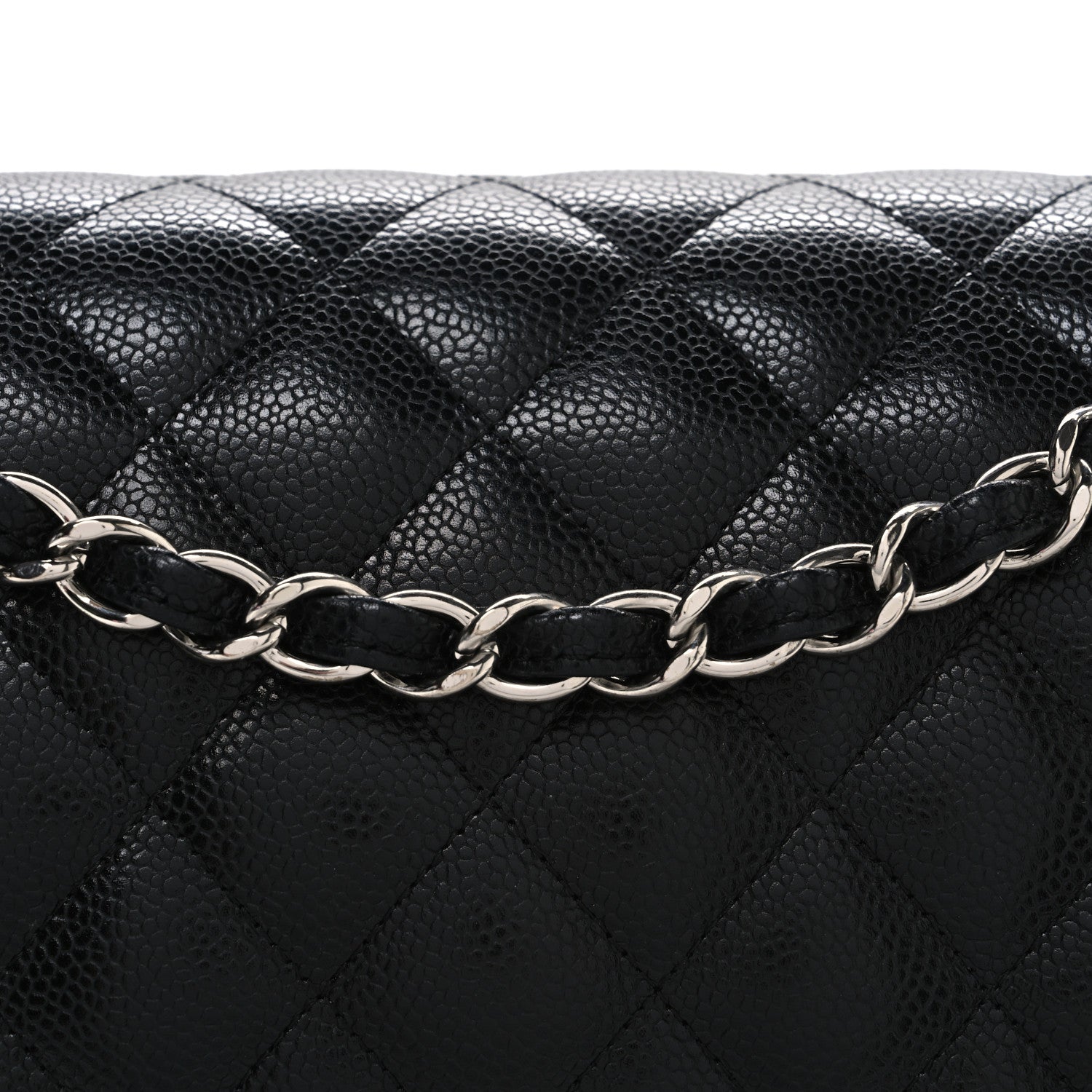 Chanel Caviar Quilted Jumbo Double Flap Black 8 of 10