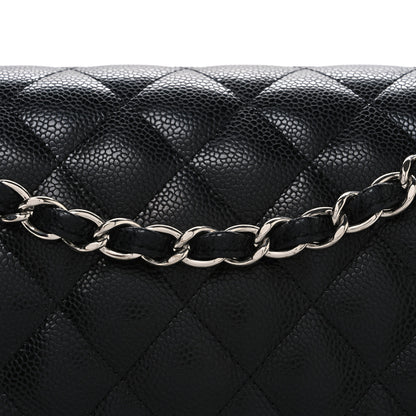 Chanel Caviar Quilted Jumbo Double Flap Black 8 of 10