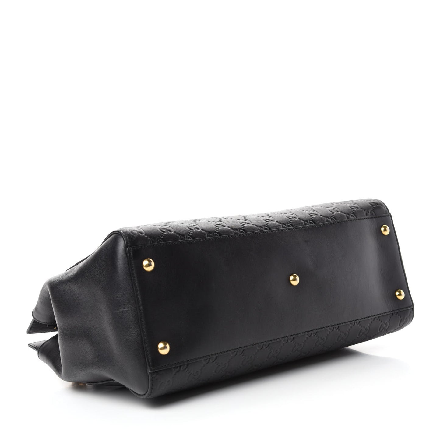 Guccissima Signature Large Shoulder Tote Bag Black