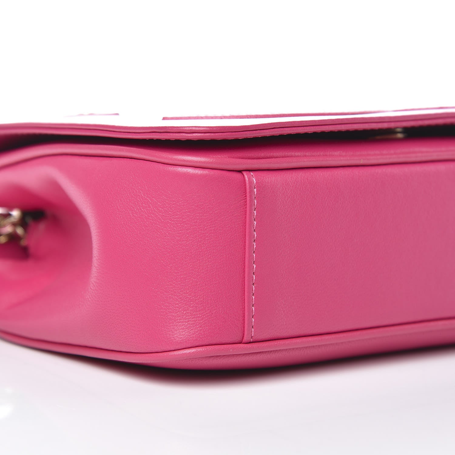 Chanel Lambskin CC Mania Flap Bag Pink 10 of 13