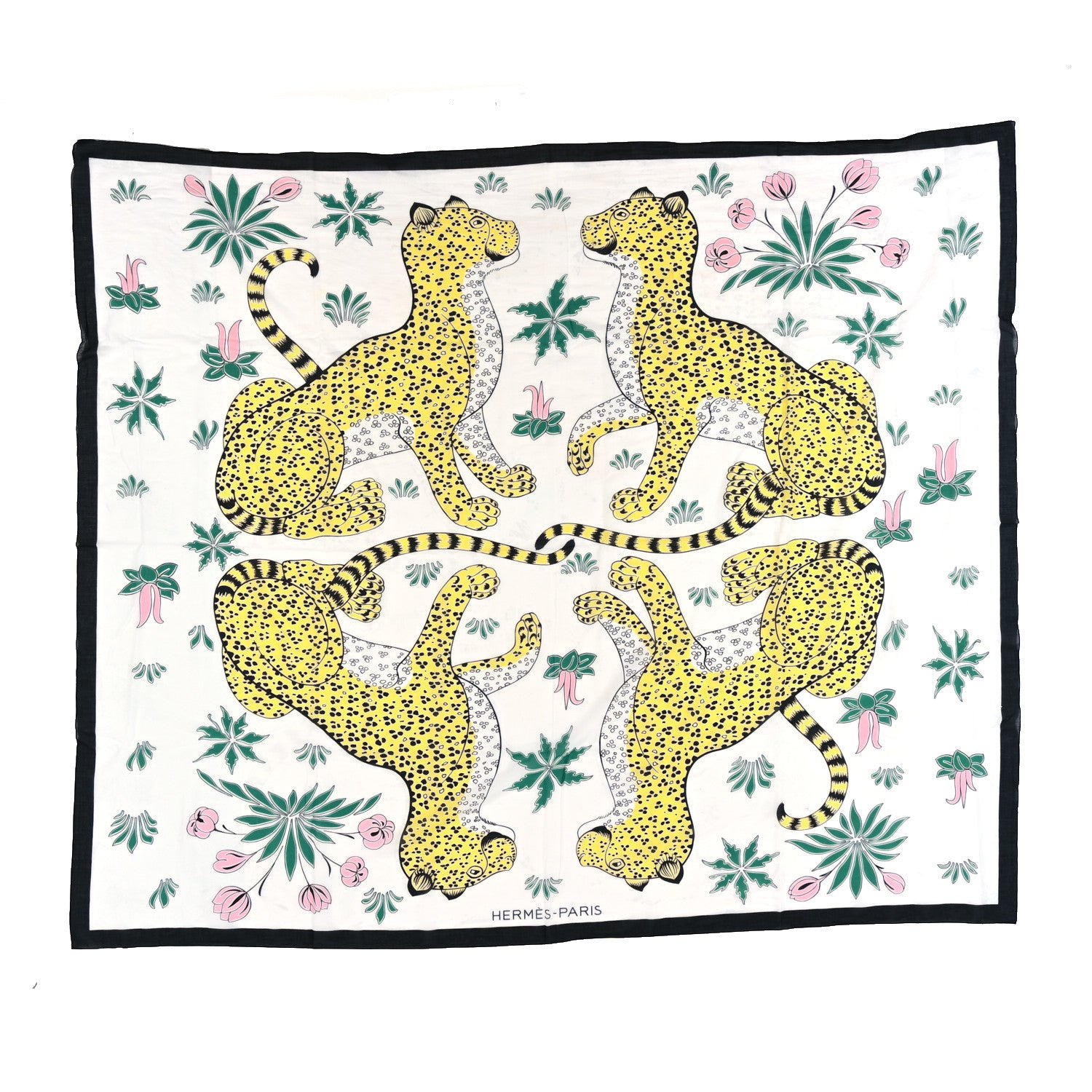 Hermes Cotton Les Leopards Beach Pareo 1 of 4