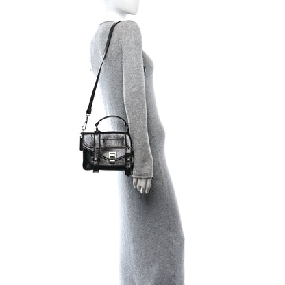 Proenza Schouler Crinkled Patent Calfskin Tiny PS1 Satchel Black 2 of 9