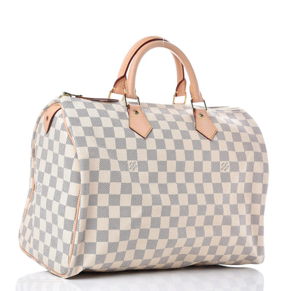 Louis Vuitton Damier Azur Speedy 35 3 of 10
