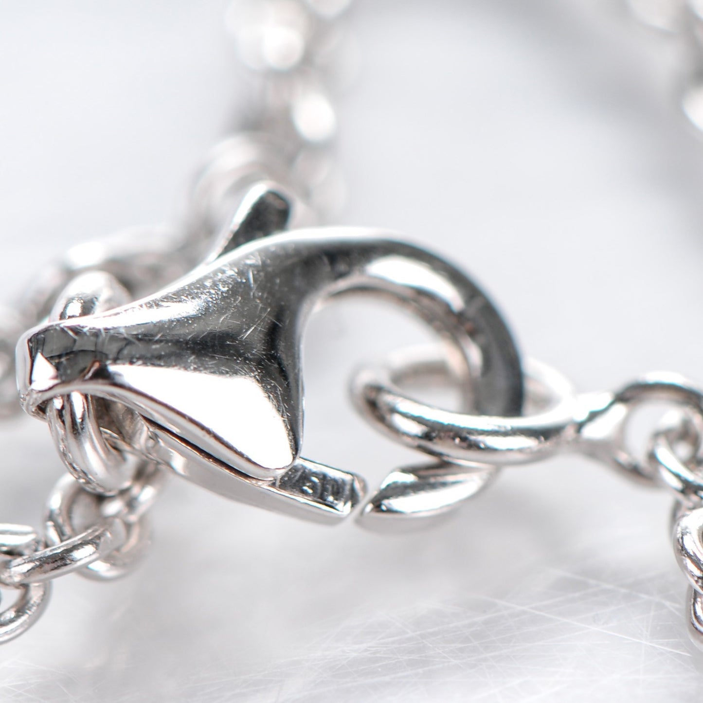 18K White Gold Interlocking LOVE Bracelet