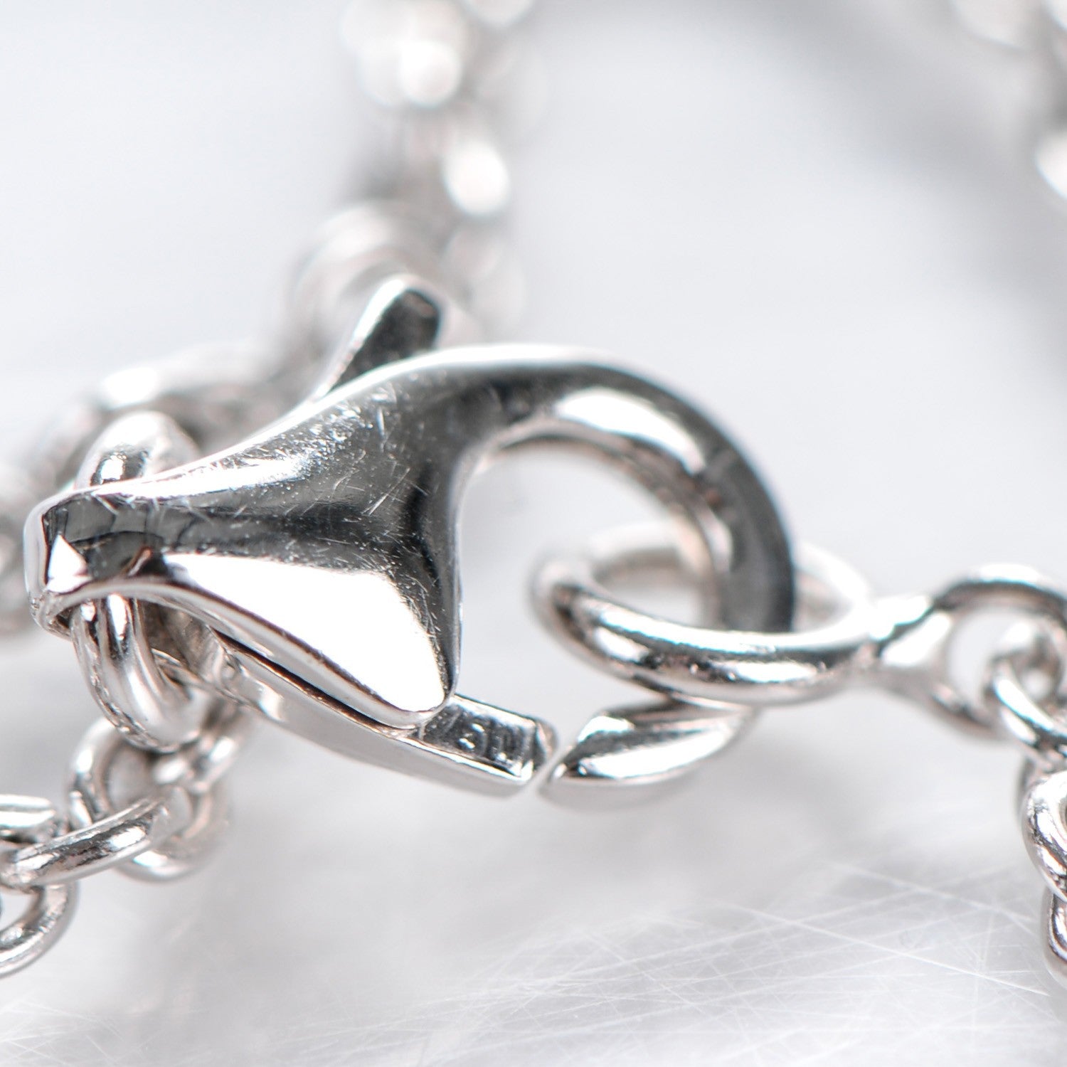 Cartier 18K White Gold Interlocking LOVE Bracelet 4 of 9