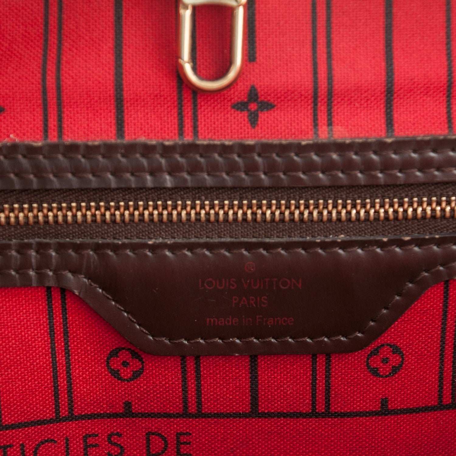Louis Vuitton Damier Ebene Neverfull MM 6 of 9