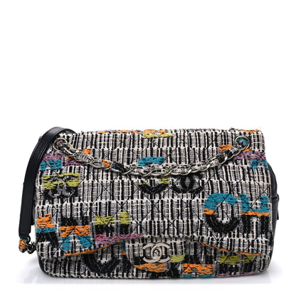 Chanel Fantasy Tweed Quilted Jumbo Easy Flap Multicolor 1 of 12