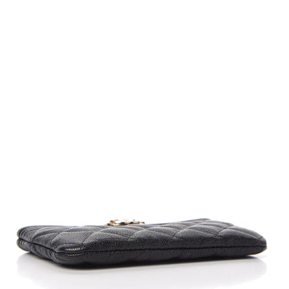 Chanel Caviar Quilted Zipped Boy Pouch Black 4 of 8