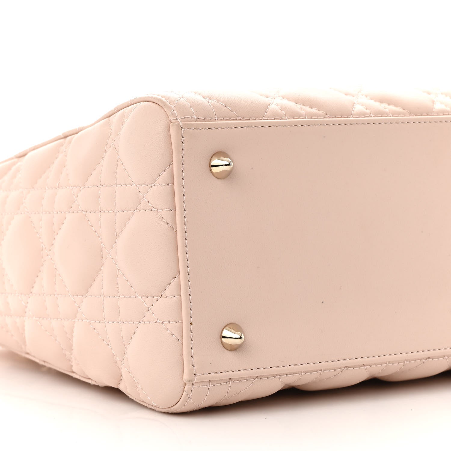 Christian Dior Lambskin Cannage Medium Lady Dior Light Pink 9 of 20