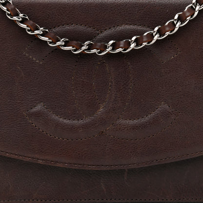 Chanel Caviar Timeless CC Wallet On Chain WOC Dark Brown 8 of 11