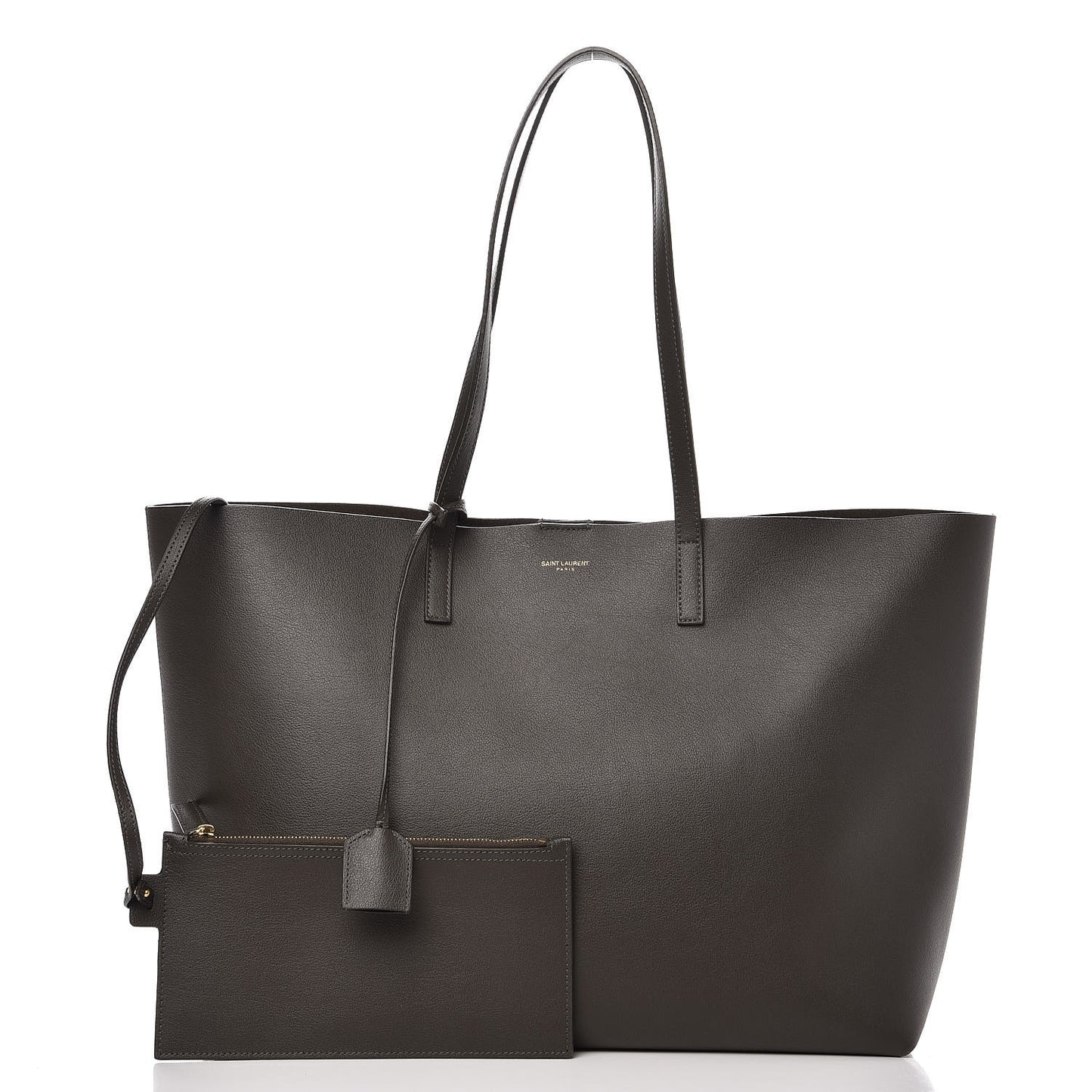 Calfskin Large Shopping Tote Earth