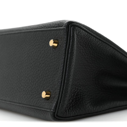 Hermes Togo Kelly Retourne 28 Black 10 of 11