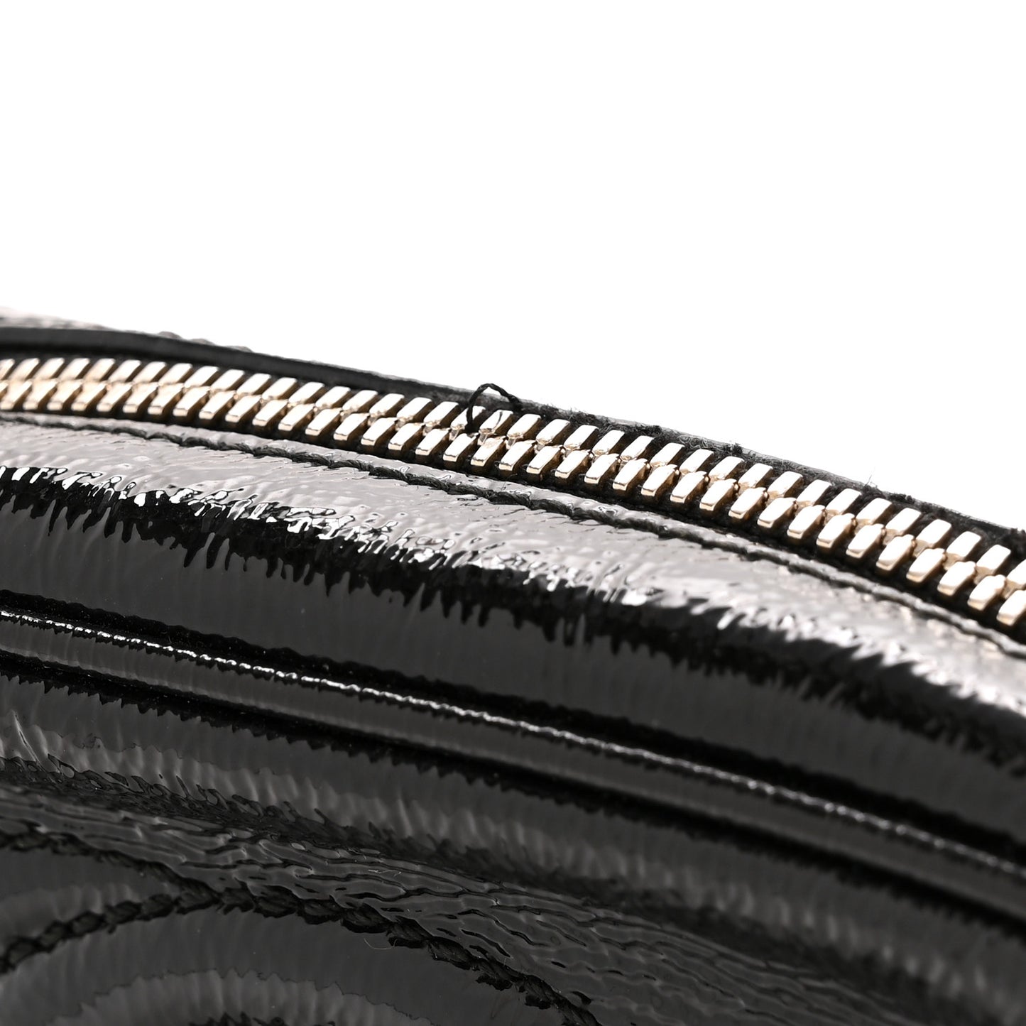 Soft Patent Small Soho Disco Bag Black