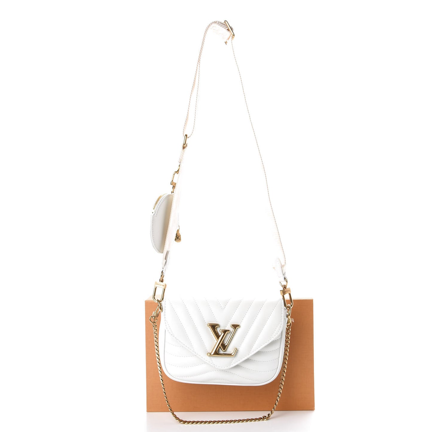 Calfskin New Wave Multi Pochette Snow