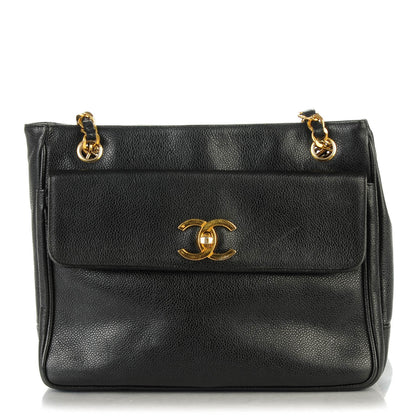 Chanel Caviar Shoulder Bag Black 1 of 6