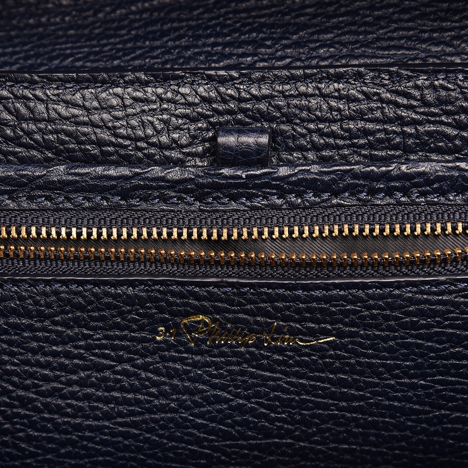 3.1 Phillip Lim 3.1 Textured Calfskin Medium Pashli Satchel Ink 7 of 9
