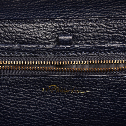 3.1 Phillip Lim 3.1 Textured Calfskin Medium Pashli Satchel Ink 7 of 9