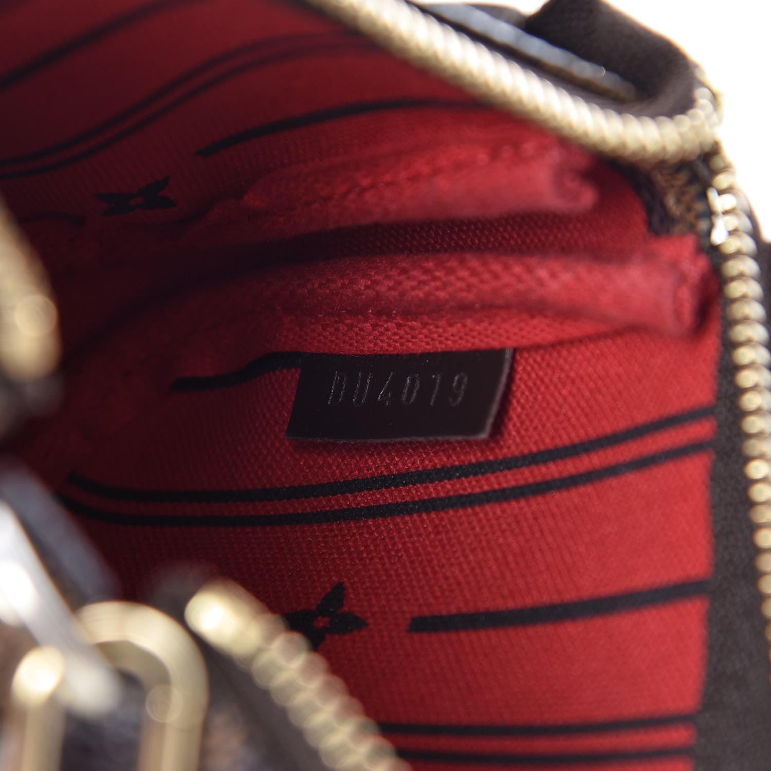 Louis Vuitton Damier Ebene Complice Trunks and Bags Mini Pochette Accessories Red 7 of 7