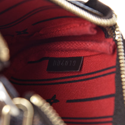 Louis Vuitton Damier Ebene Complice Trunks and Bags Mini Pochette Accessories Red 7 of 7