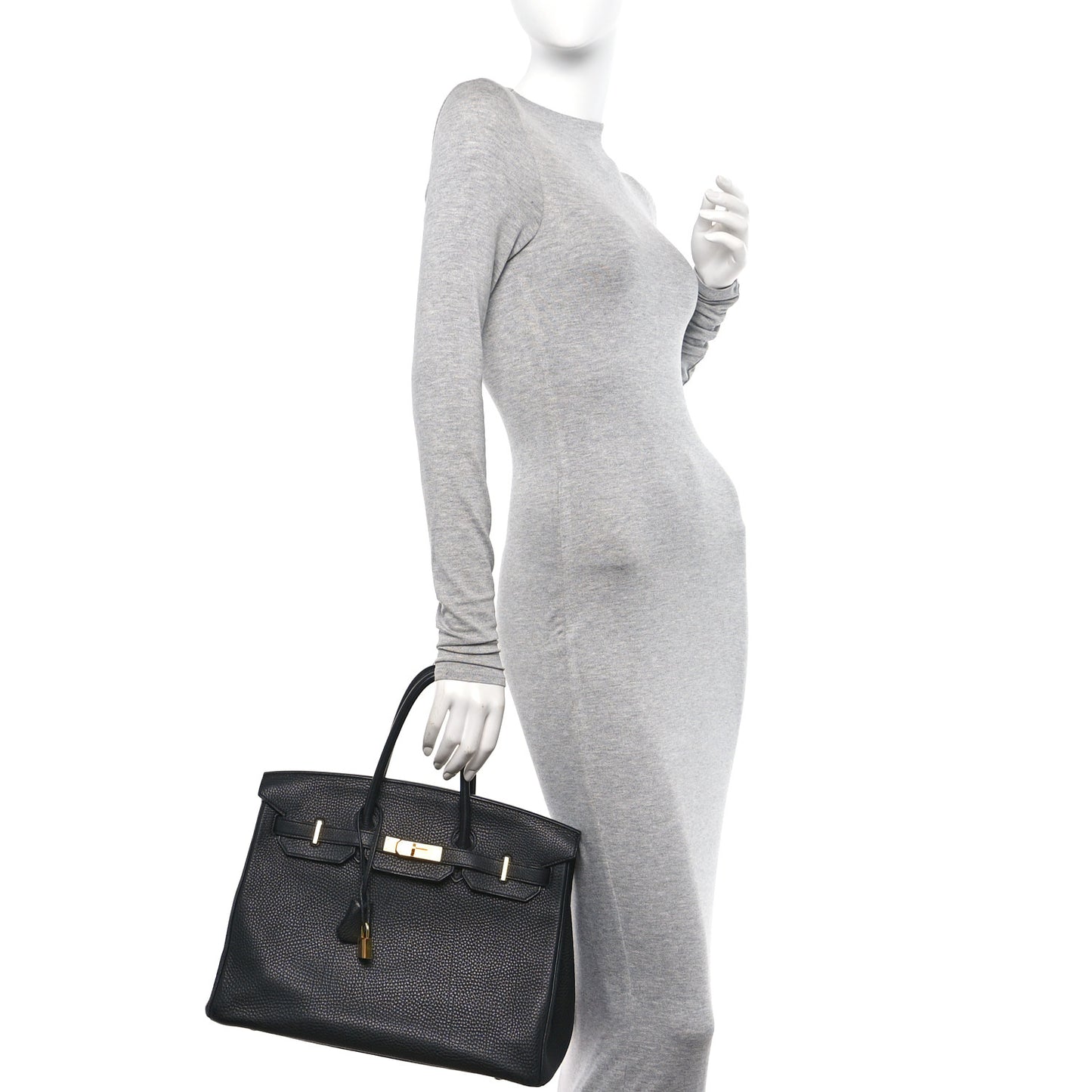 Taurillon Clemence Birkin 35 Black