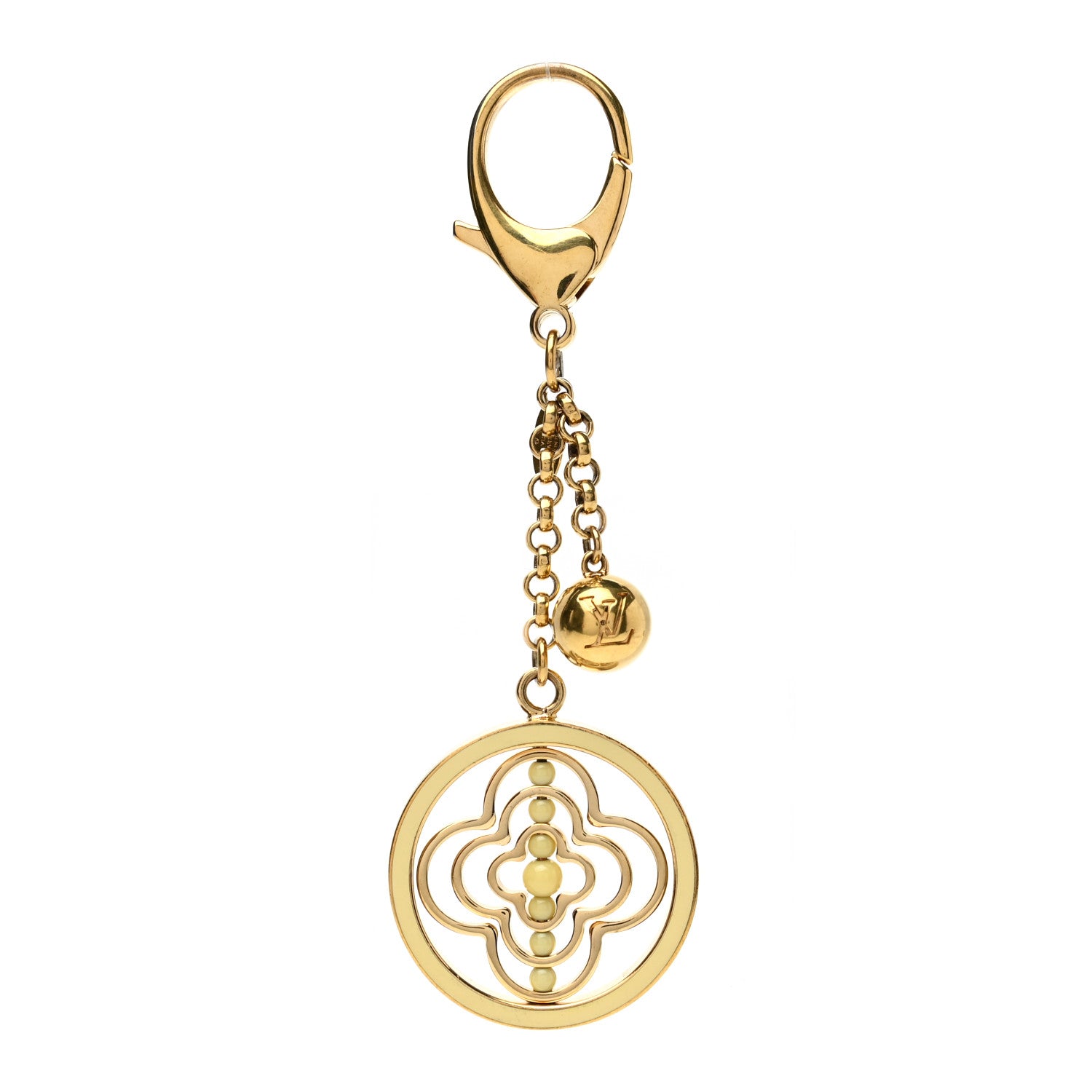 Louis Vuitton Whirly Flower Bag Charm Ivory 1 of 4