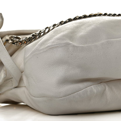 Jimmy Choo Lambskin Small Biker Hobo White 9 of 14