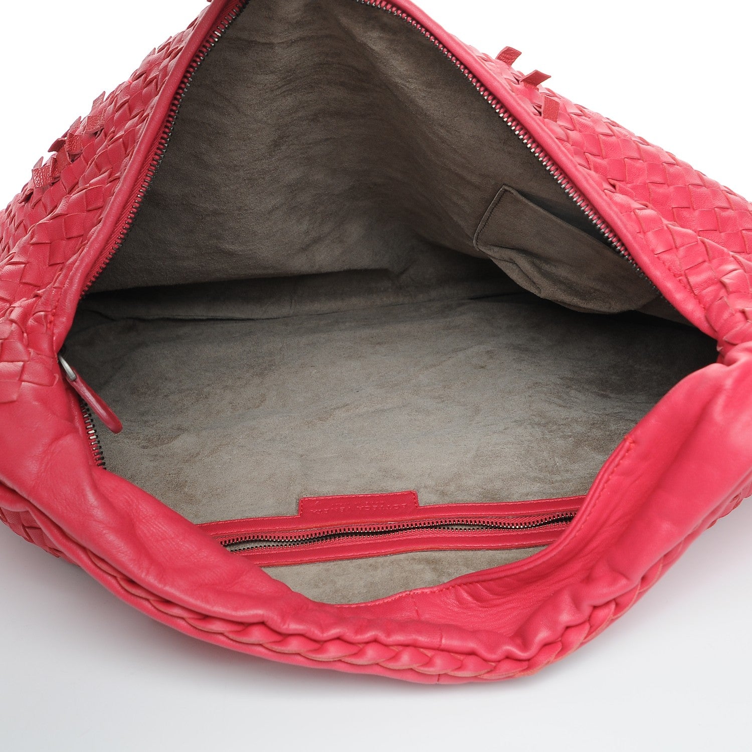 Bottega Veneta Nappa Intrecciato Maxi Veneta Plisse Hobo Fuchsia 6 of 9