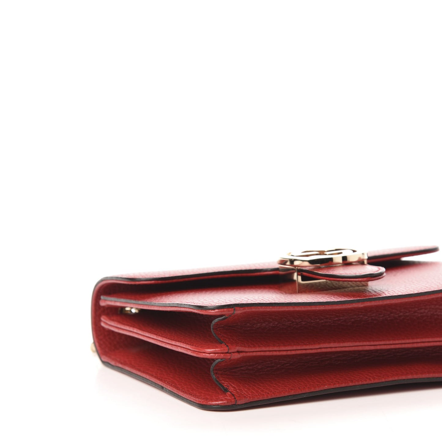 Dollar Calfskin Small Interlocking G Shoulder Bag Red