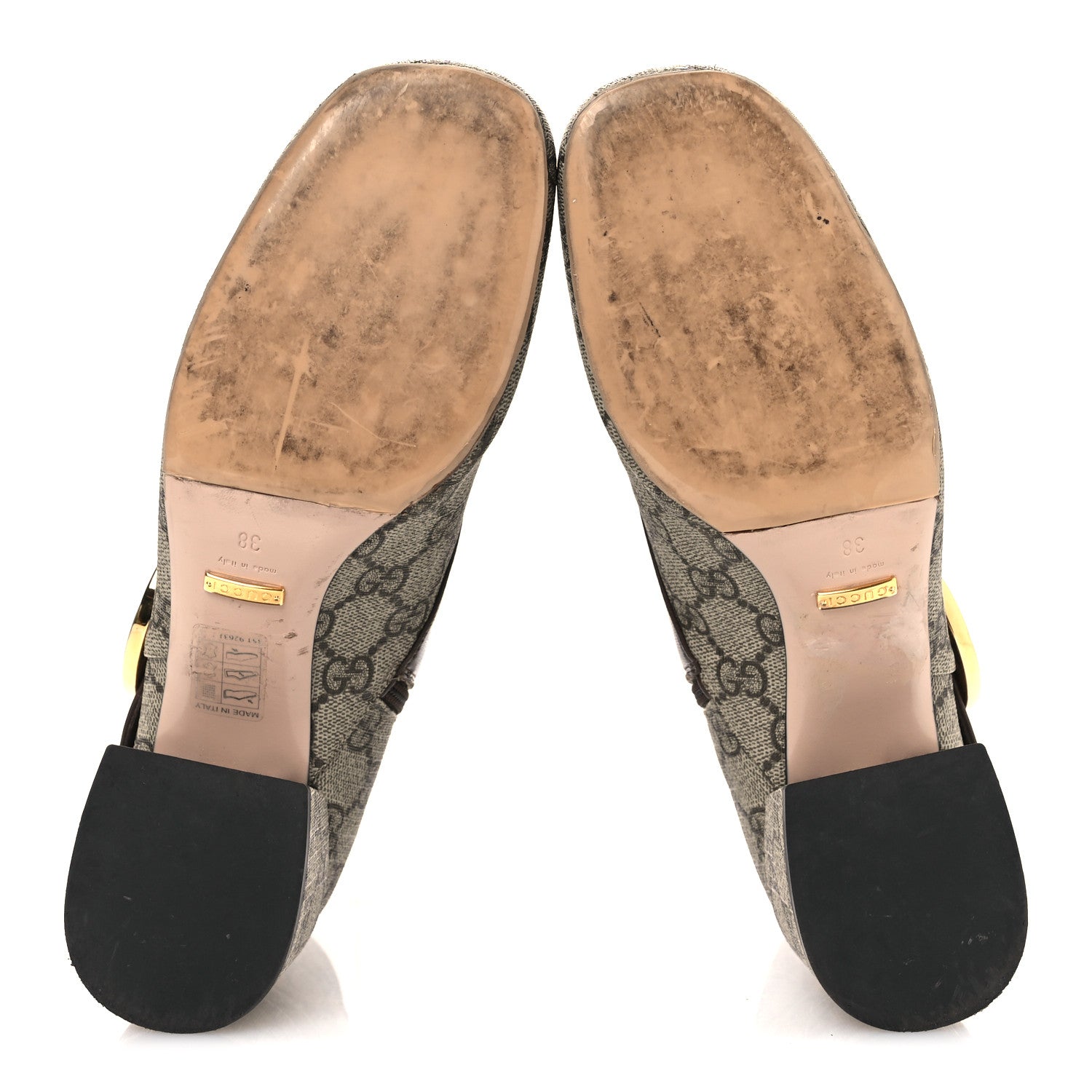 Gucci GG Supreme Monogram Malaga Kid Blondie 55mm Ankle Boots 38 Beige Ebony New Acero 7 of 14
