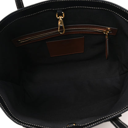 Burberry E-Canvas Check Medium Soft TB Tote Dark Birch Brown 5 of 10