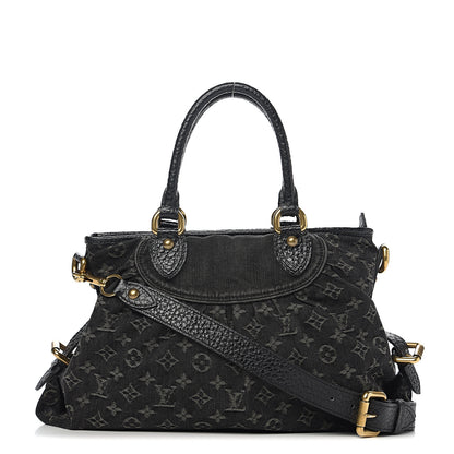 Louis Vuitton Denim Neo Cabby MM Black 1 of 10