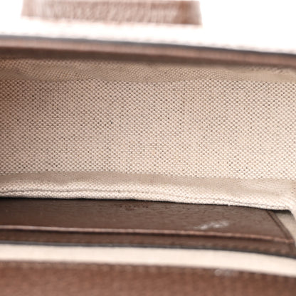 Gucci Monogram Jumbo GG Textured Dollar Calfskin Web Mini Bamboo 1947 Top Handle Bag Camel Ebony New Acero 5 of 15