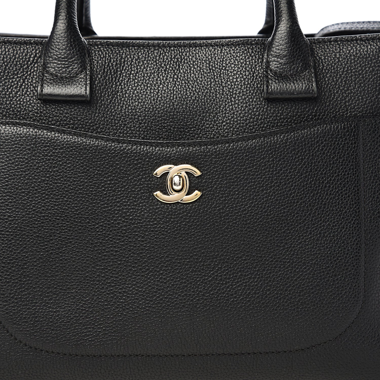 Chanel Grained Calfskin Small Neo Executive Shopper Tote Black 14 of 14