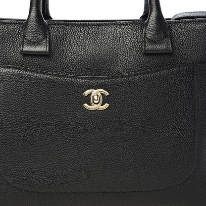 Chanel Grained Calfskin Small Neo Executive Shopper Tote Black 14 of 14