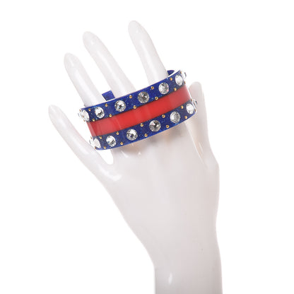 Gucci Crystal Web Cuff 18 Blue 2 of 5