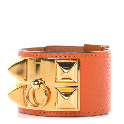 Hermes Epsom Collier de Chien CDC Bracelet S Orange 1 of 7