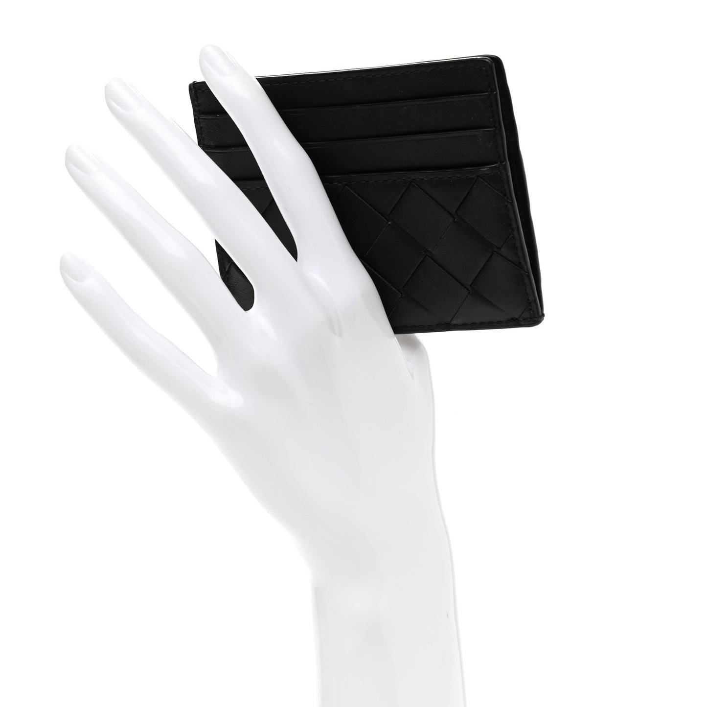 Intrecciato Card Holder Black
