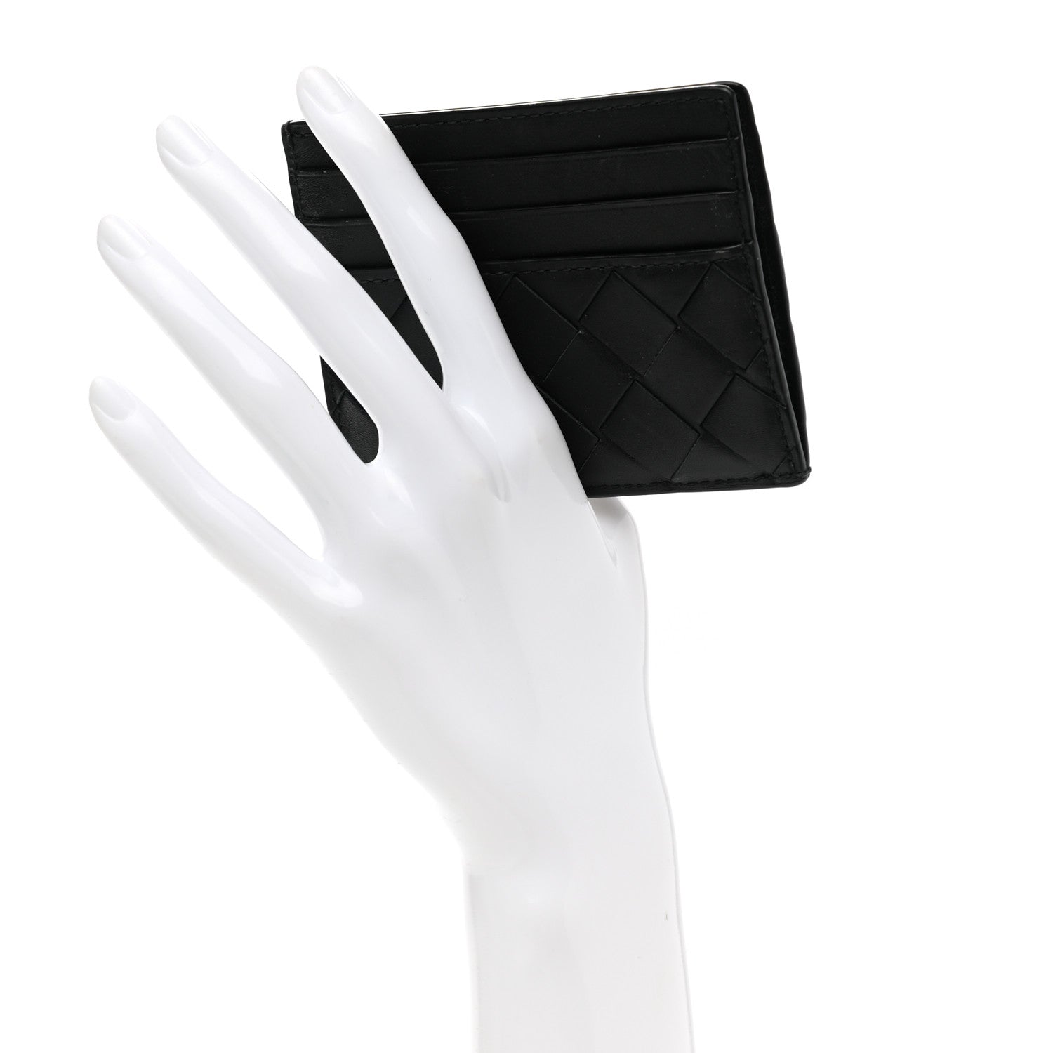 Bottega Veneta Intrecciato Card Holder Black 2 of 9