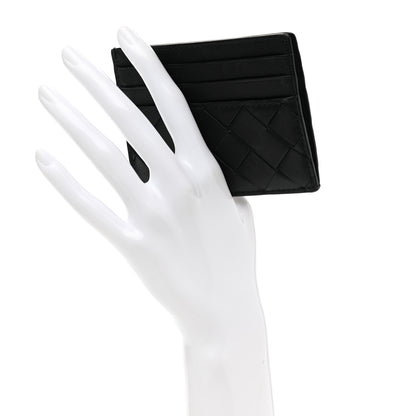 Bottega Veneta Intrecciato Card Holder Black 2 of 9