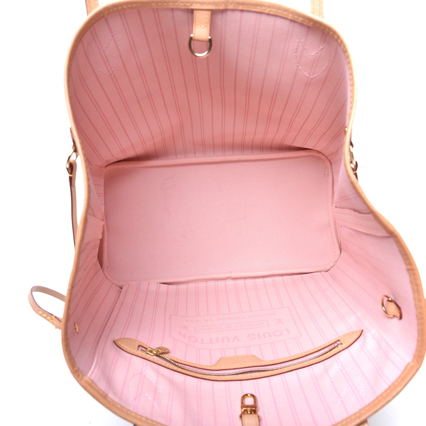 Damier Azur Neo Neverfull MM Rose Ballerine
