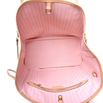 Louis Vuitton Damier Azur Neo Neverfull MM Rose Ballerine 5 of 8